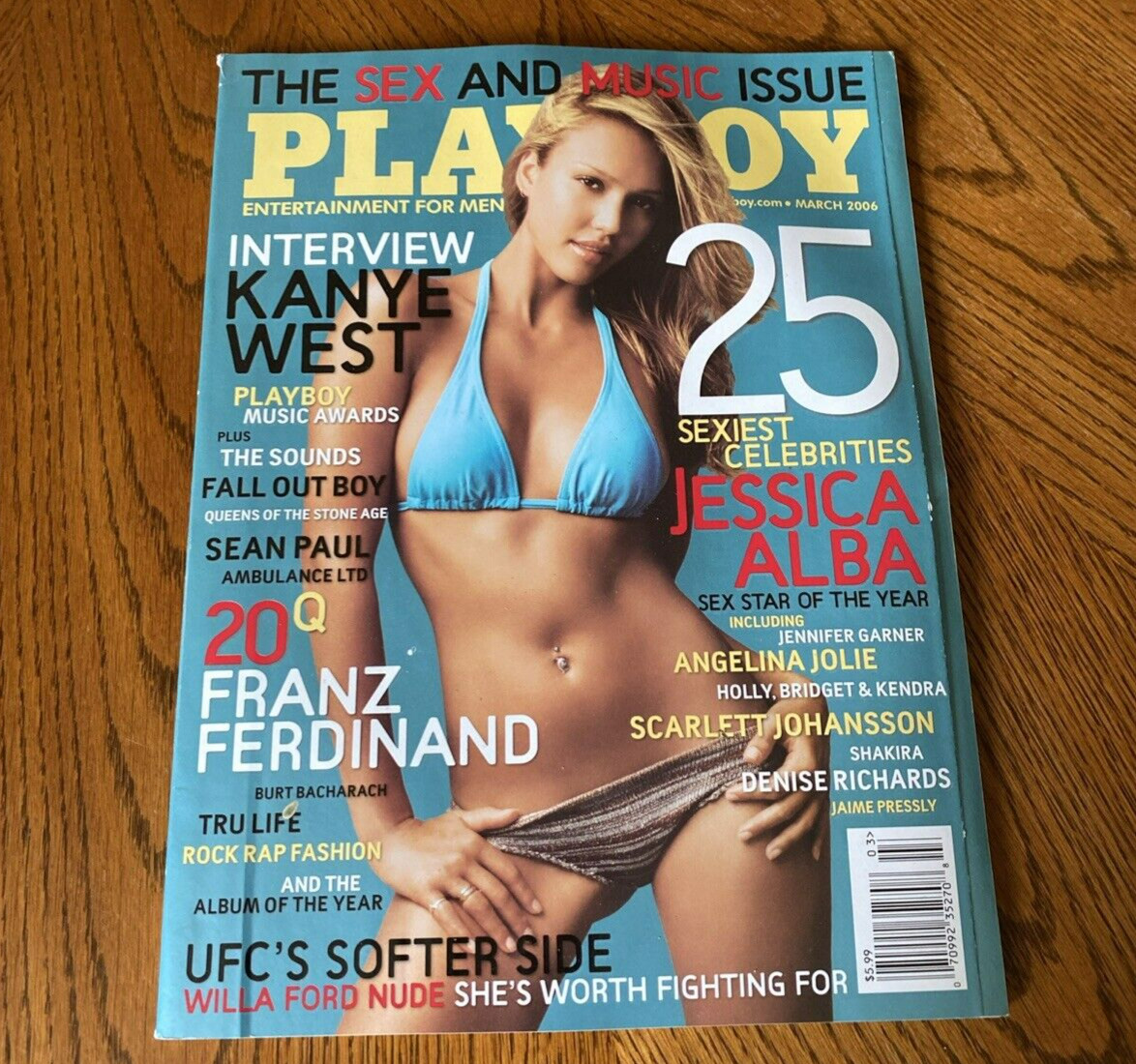 Playboy Magazine March 2006 edition Kayne West Jessica alba SEXY HEFNER