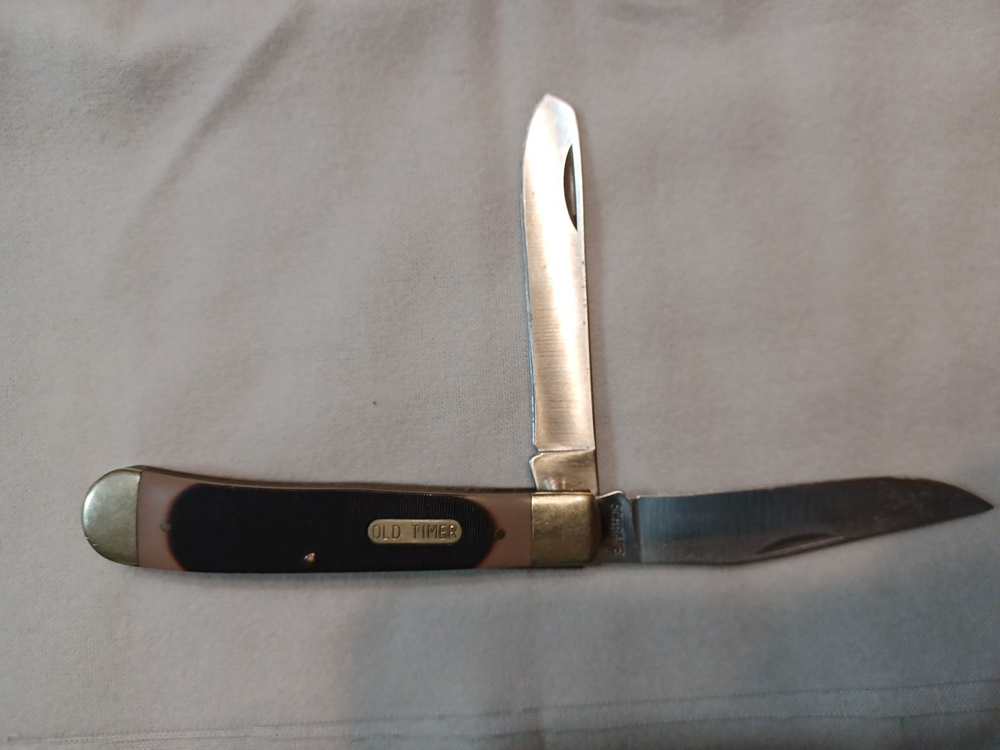 Vintage Pocket Folding Knife Schrade Old Timer 950T Double Blade