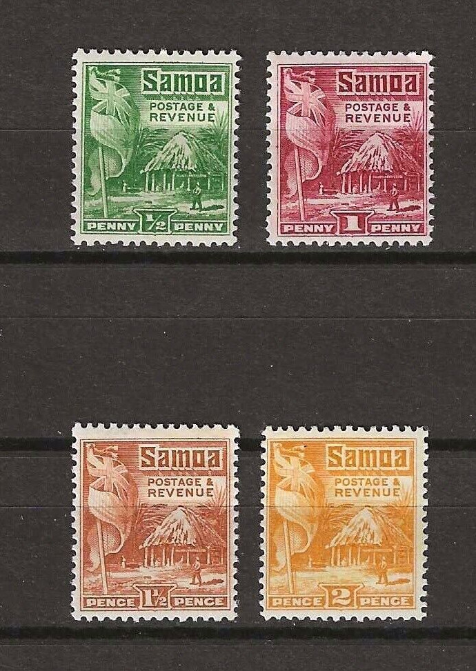 SAMOA 1921 SG 149/152 MINT