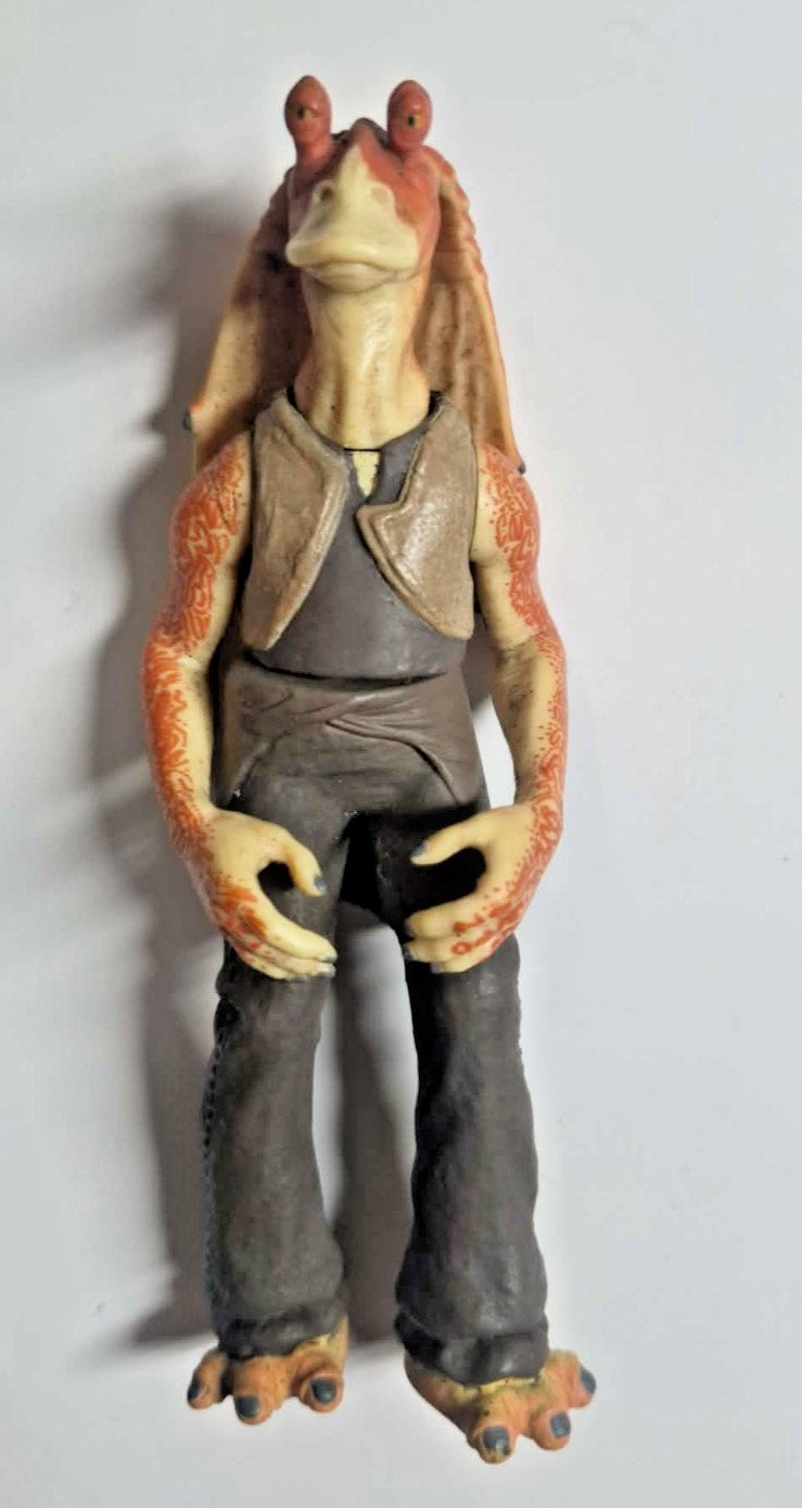 Star Wars Episode I Jar Jar Binks Loose Action Figure Hasbro 1999