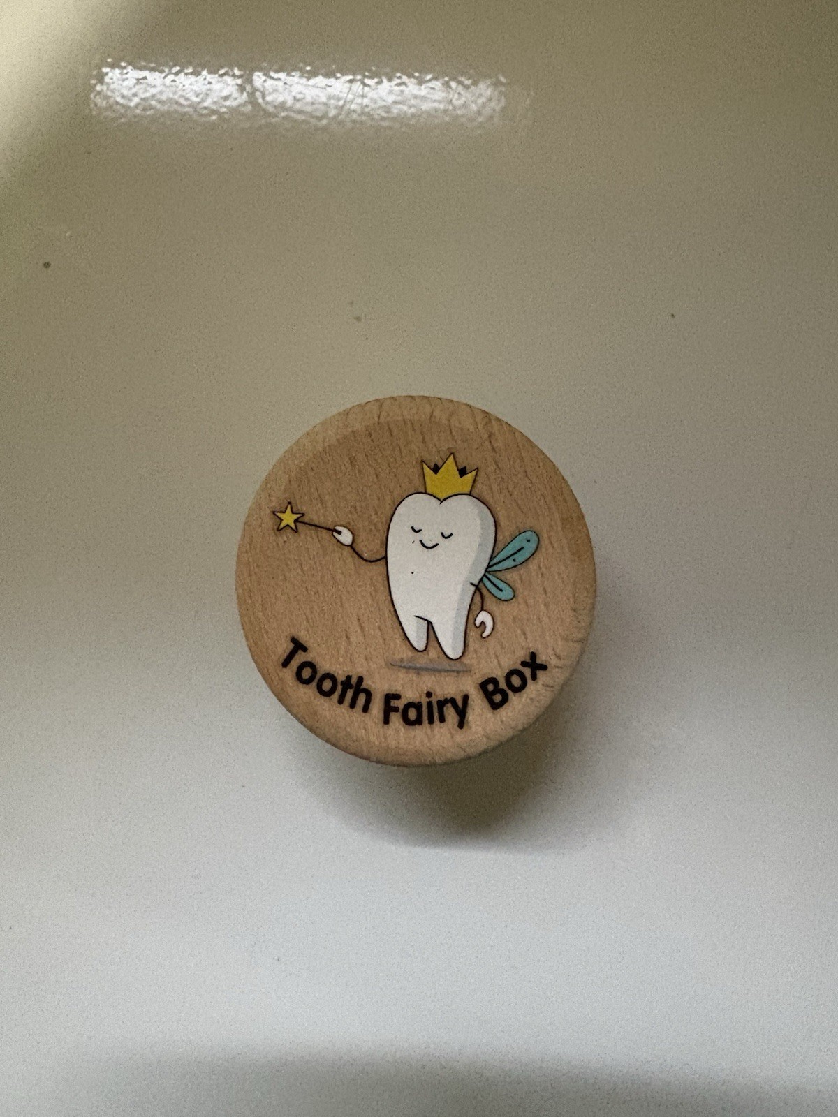 Tooth Fairy Box Wooden Tooth Fairy Colorful Keepsake NEW