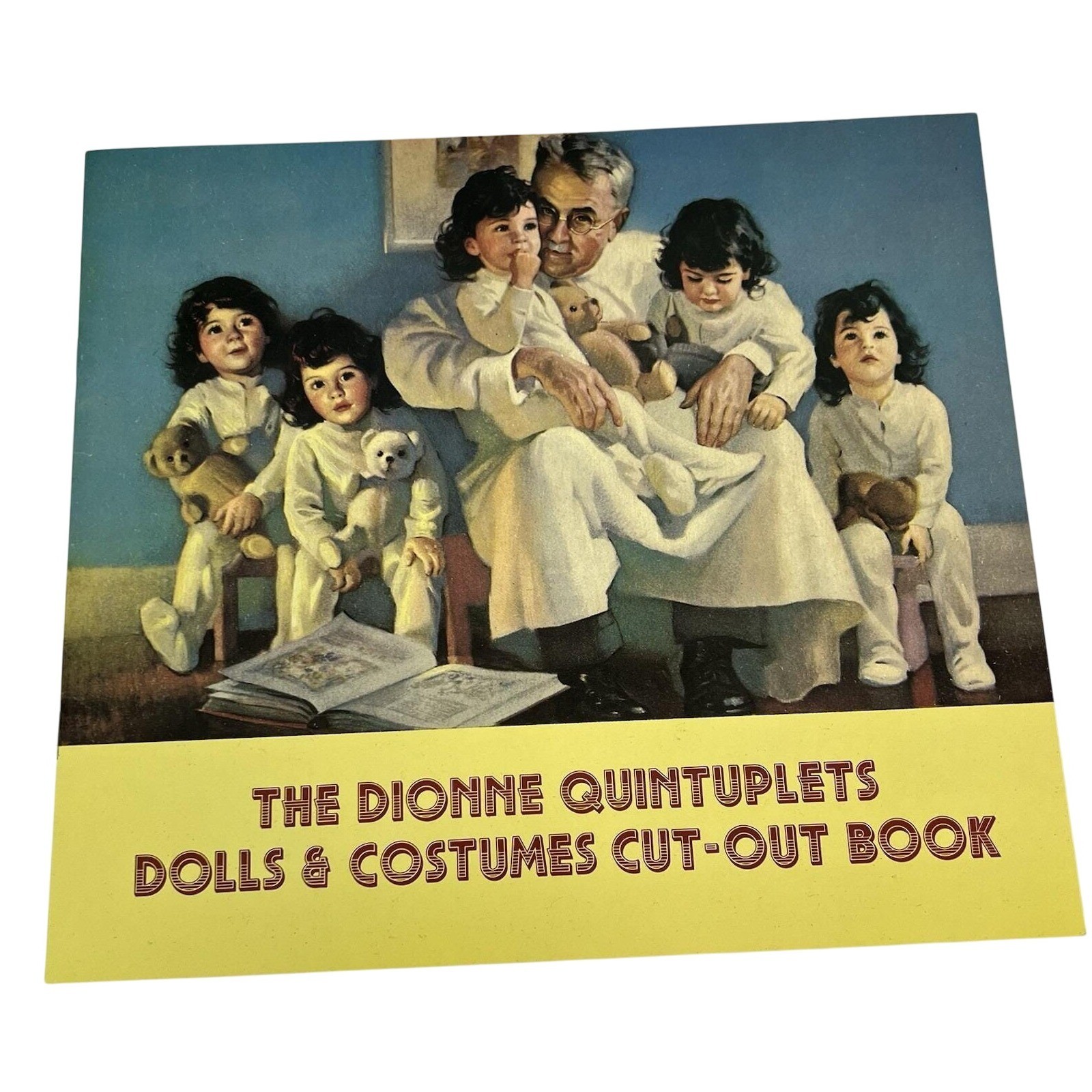 Dionne Quintuplets Dolls & Costumes Cut-Out Book 1984 Vintage Collectible