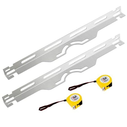 Wheel Alignment Tool, Heavy Duty Toe Alignment Tool Plates, 2PCS Stainless 