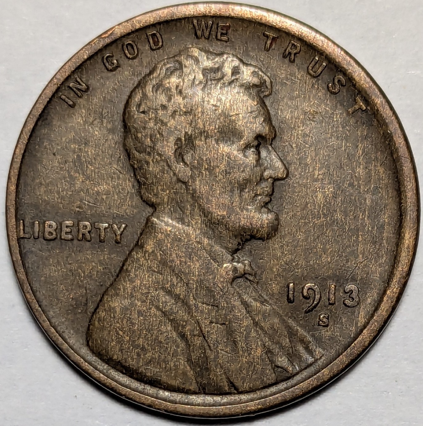 1913 s lincoln wheat cent penny 1c - combined shipping available