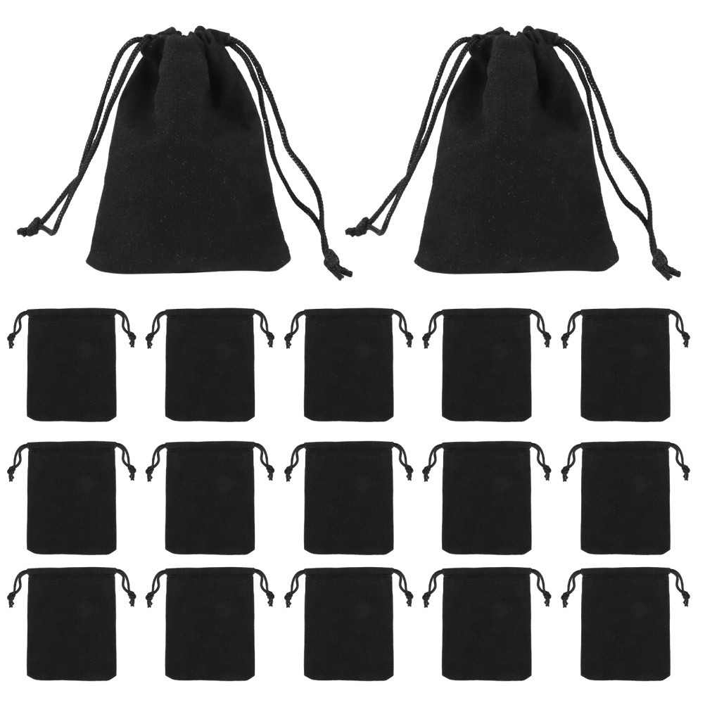 Jewelry Pouches 75pcs Black Storage Bags for Festivals and Events Use