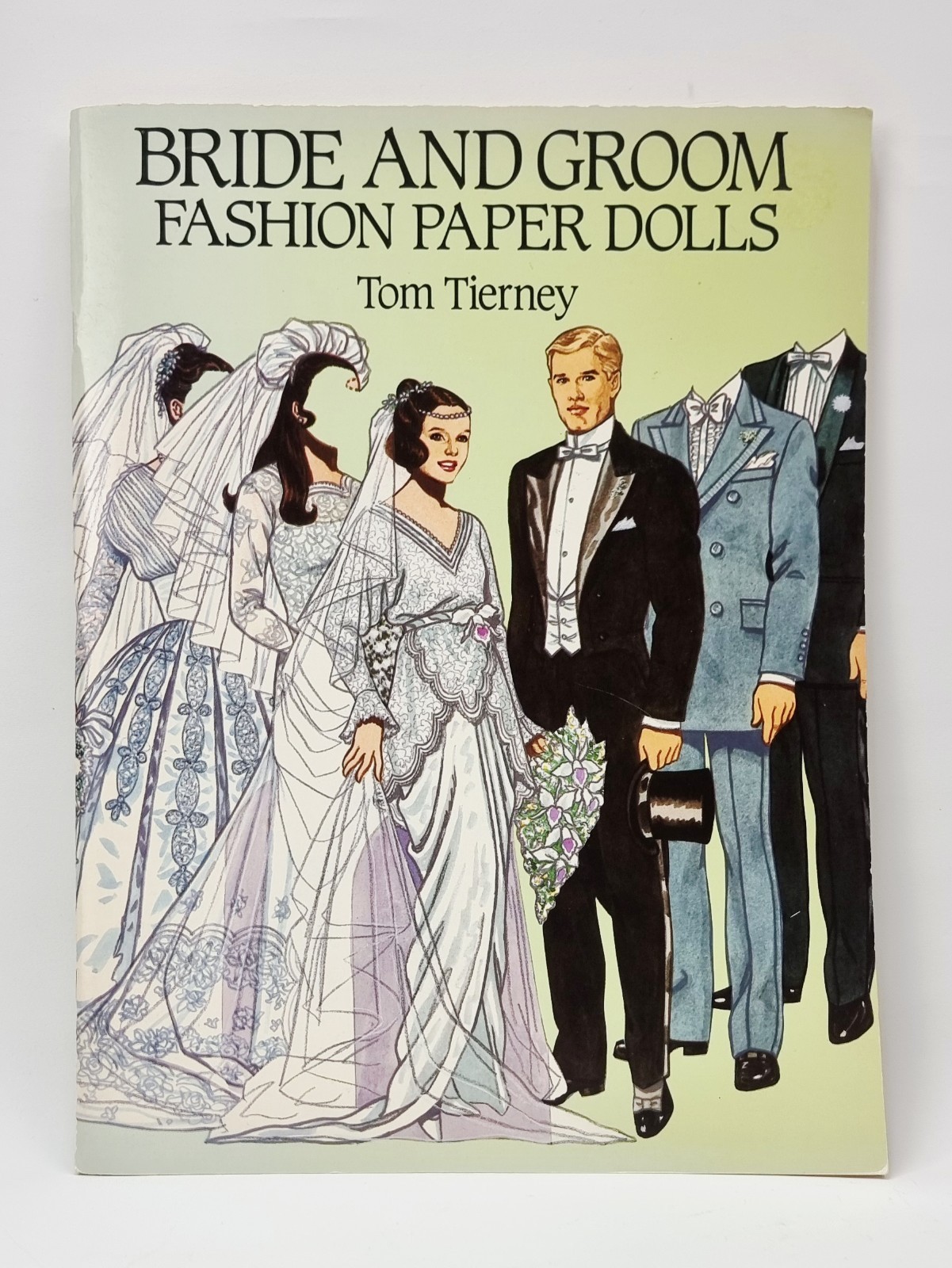 Vintage Bride and Groom Paper Dolls by Tom Tierney Book Uncut 1990 Deadstock