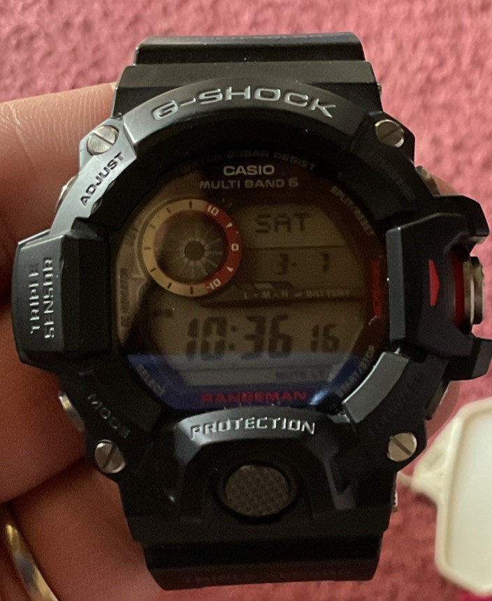 Casio GW9400 G-Shock Rangeman Black Red Digital Dial Resin Band Watch