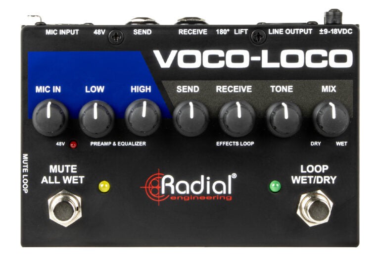 Radial Voco-Loco Microphone Effects Switcher
