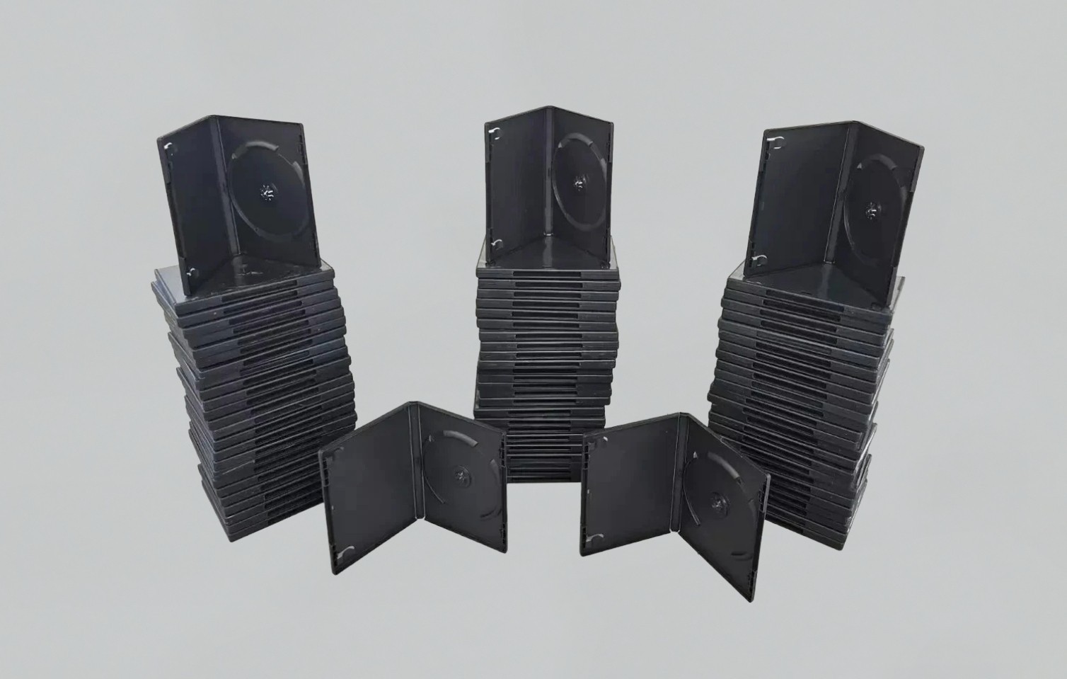 Excellent Condition!  Empty Black DVD Cases 125 sold in lots of 10