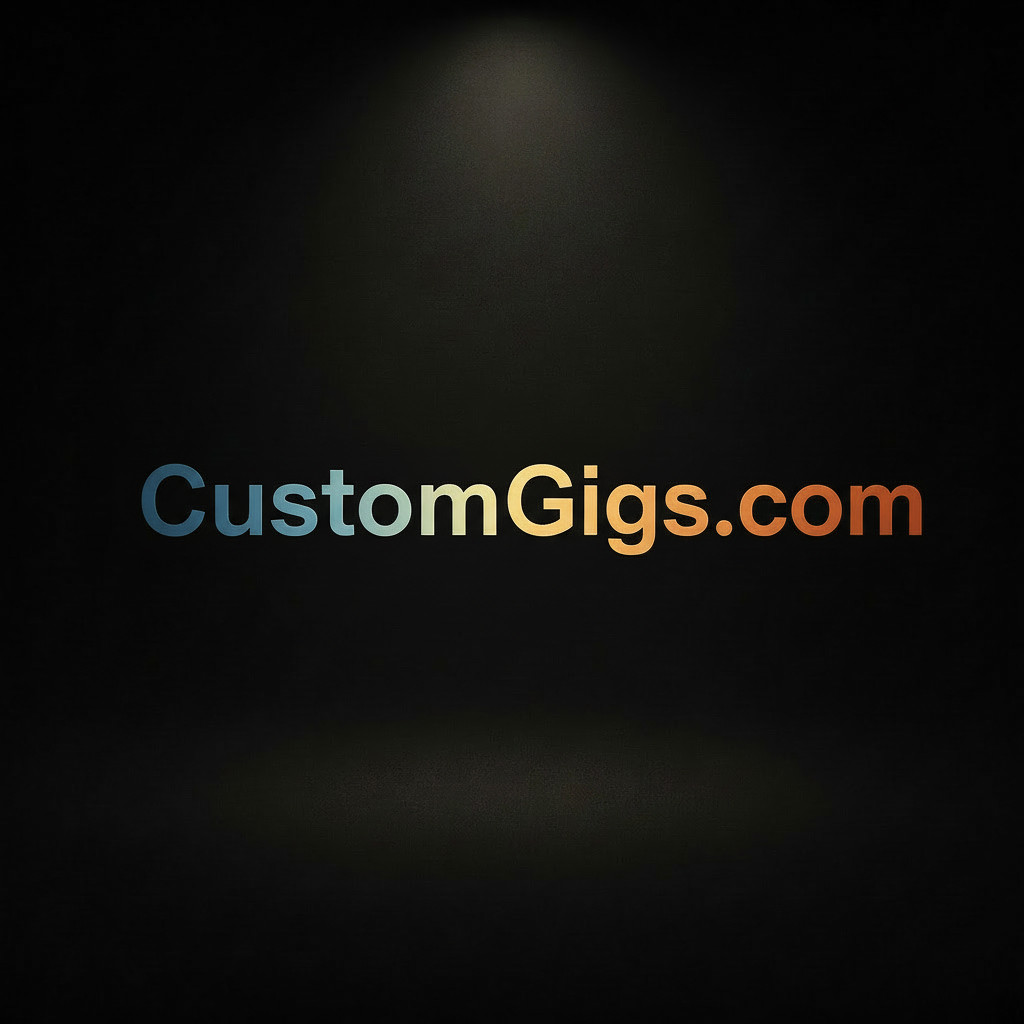 CustomGigs.com - Premium 2-Word .COM Domain Name Freelance Gigs Custom Services