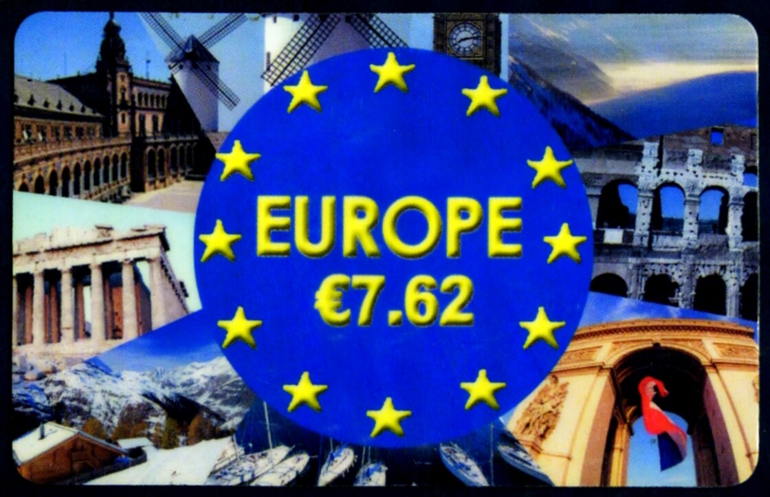 International Phonecard France 7.62 Europe Card F500EURO-01