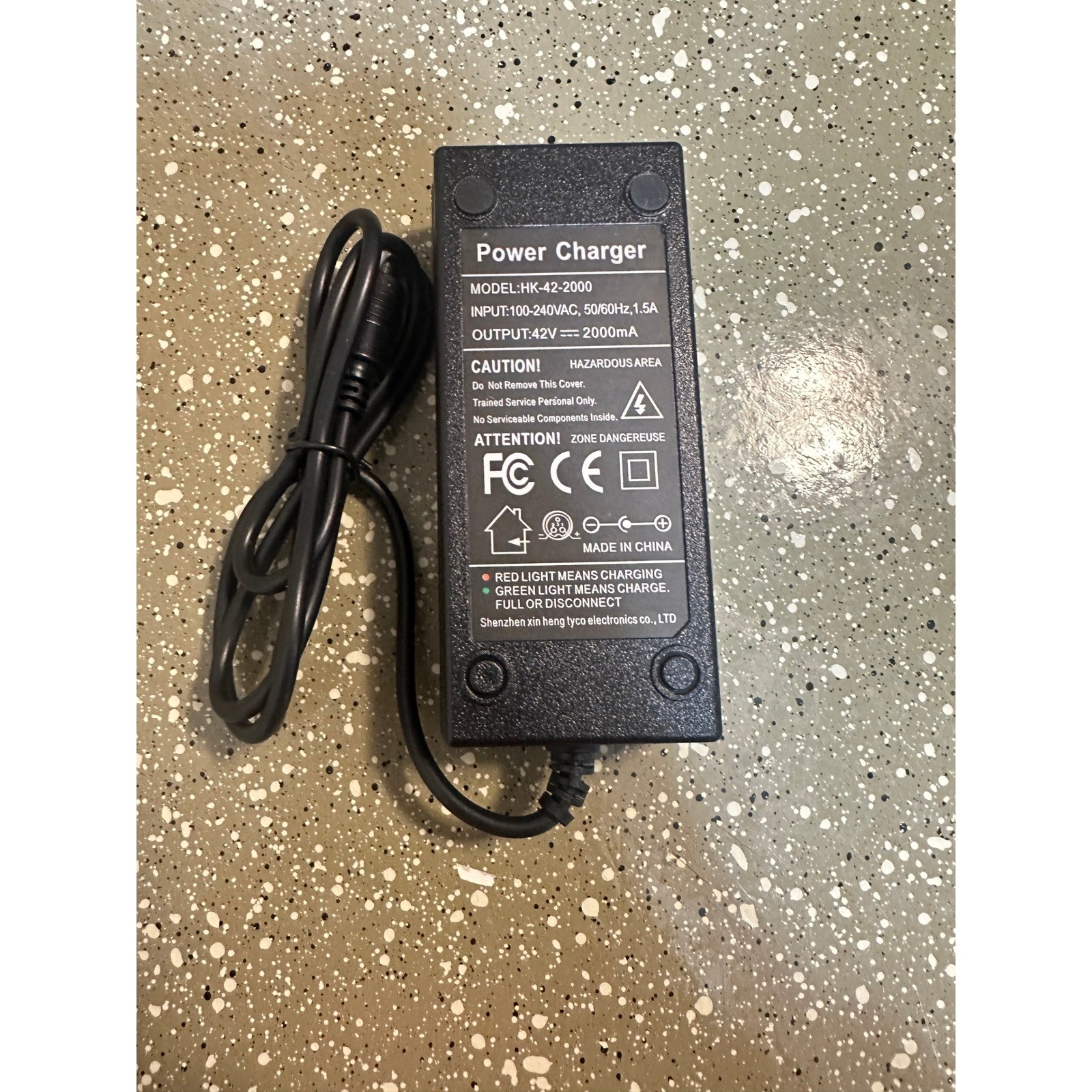 Power Charger Adapter Model HK 42 2000 Input 100 240VAC Output 42V 2000mA