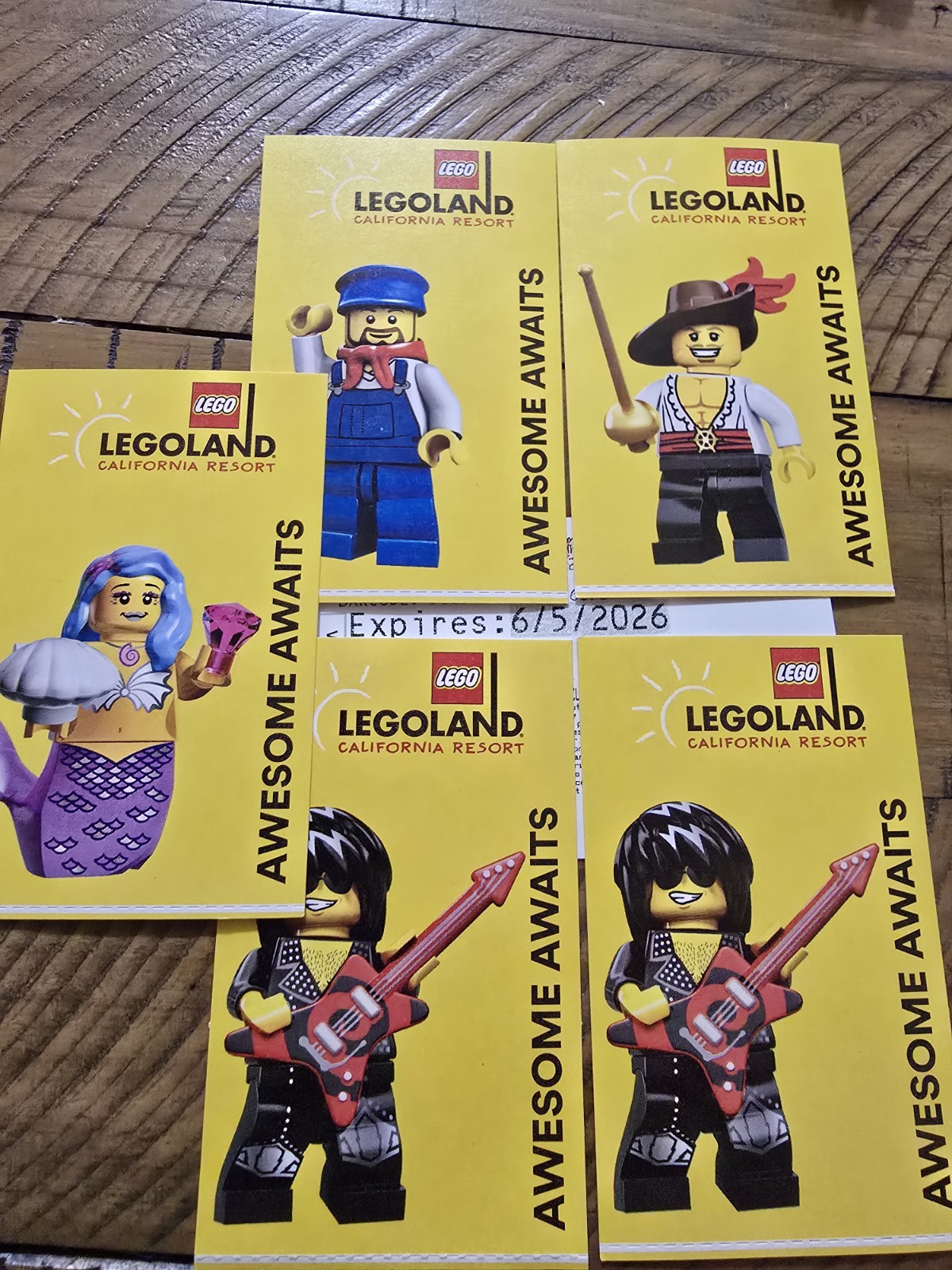 Legoland California Admission Ticket Adult/Child EXP June 5 2026