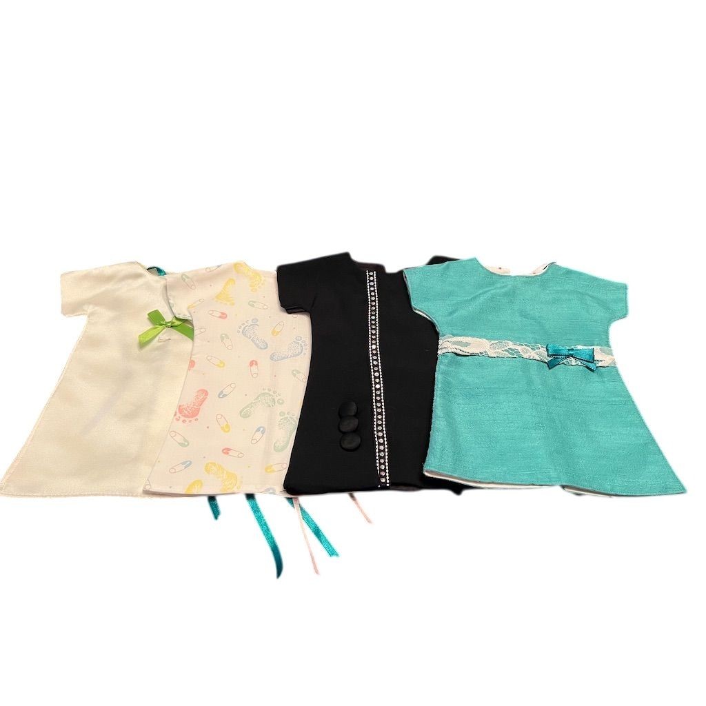 Vintage Handmade Baby Gowns Set of 4 Unisex Dresses for Cabbage Patch Kids