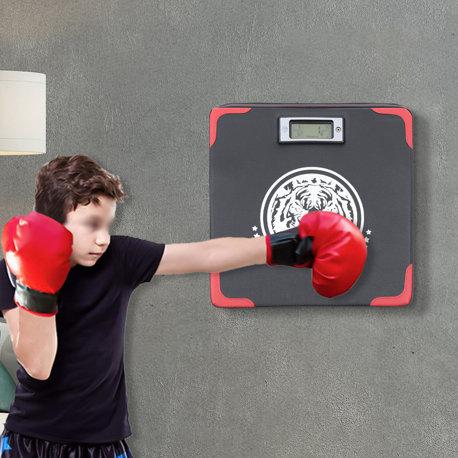 Wall Punching Training Pad Boxing Digital Sandbags Boxing Strength Meter Tester