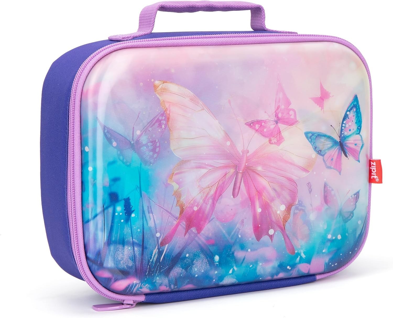 3D Lunch Bag Girls Lenticular Lunch Box School Butterflies