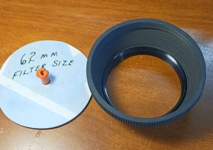 62mm Rubber Collapsible Lens Hood Screw-In Camera Lens Shade Universal