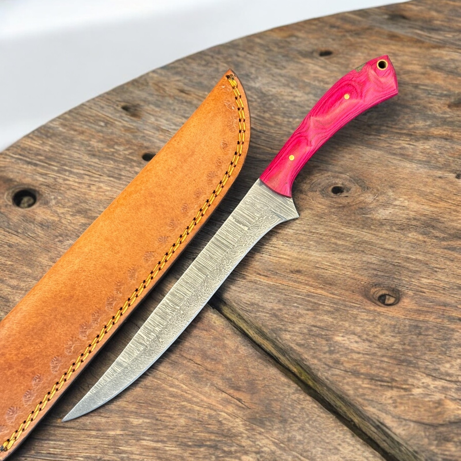 12" Fire Storm Damascus Steel Fillet knife for Kitchen TX 2096: