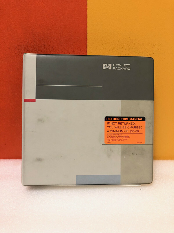 HP 01660-97005 1660A/AS-Series Timing Logic Analyzers User's Reference Manual