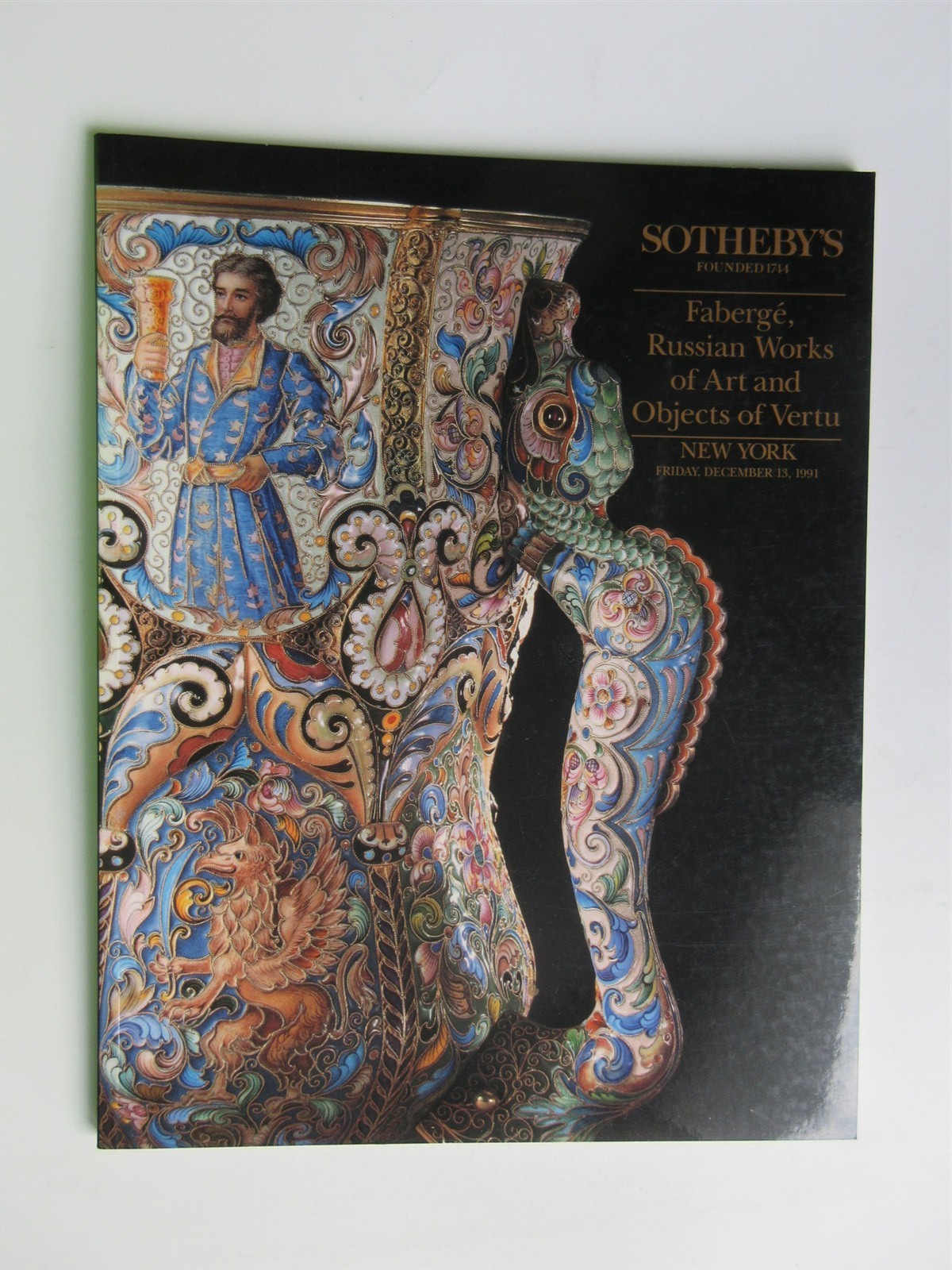 Sotheby's FABERGE Russian Works of Art & Objects of Vertu Catalog Dec 1991 NY NY