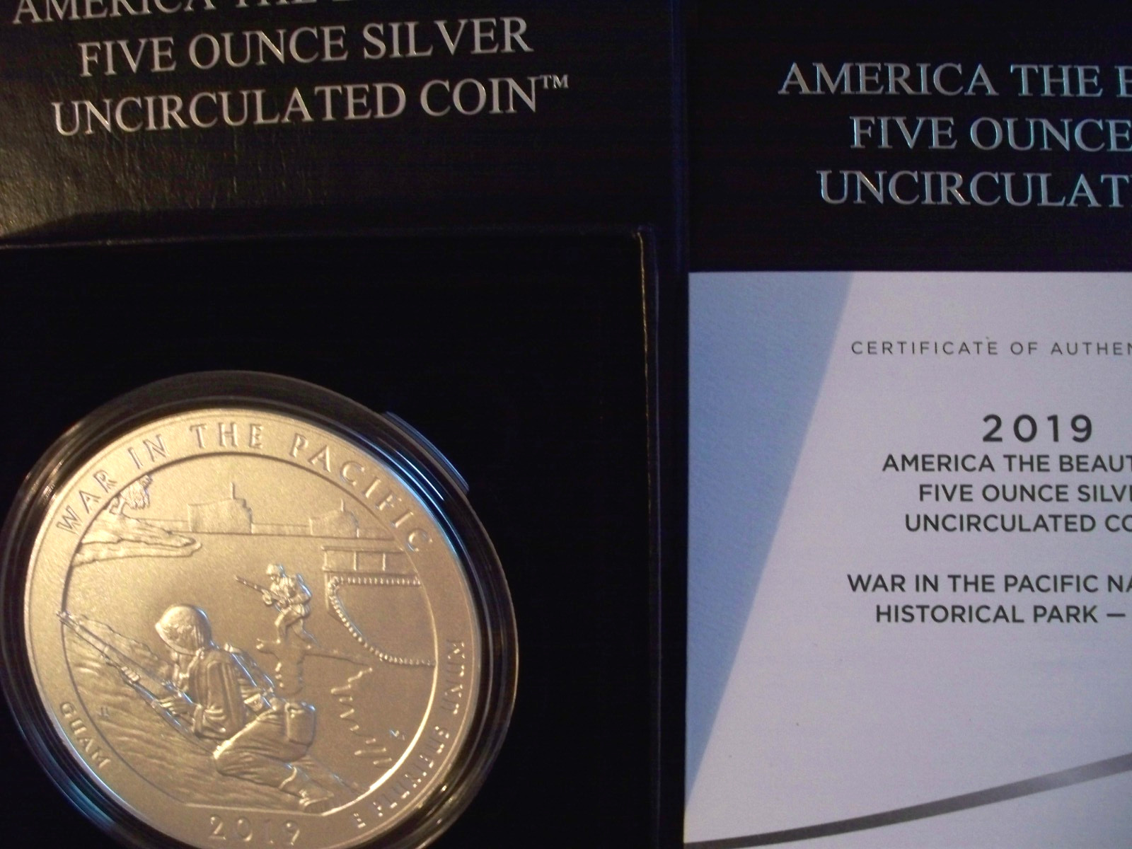 ATB - WAR IN THE PACIFIC - FIVE OUNCE SILVER