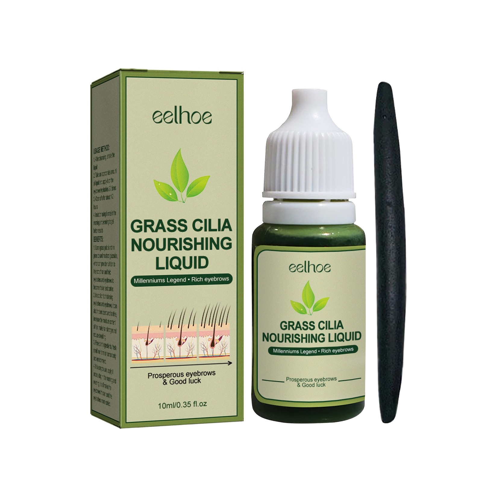 Straw Pulp Hair Care Solution Black Natural Moisturizing