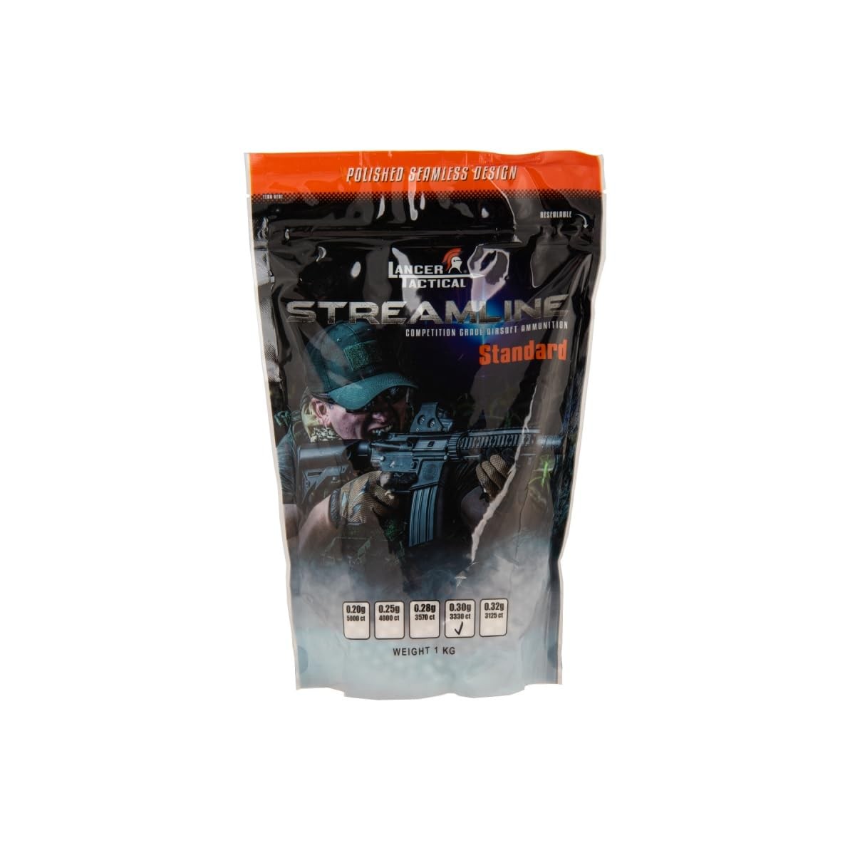 Lancer Tactical Streamline Competition Grade Airsoft BBs 0.25g-0.32g