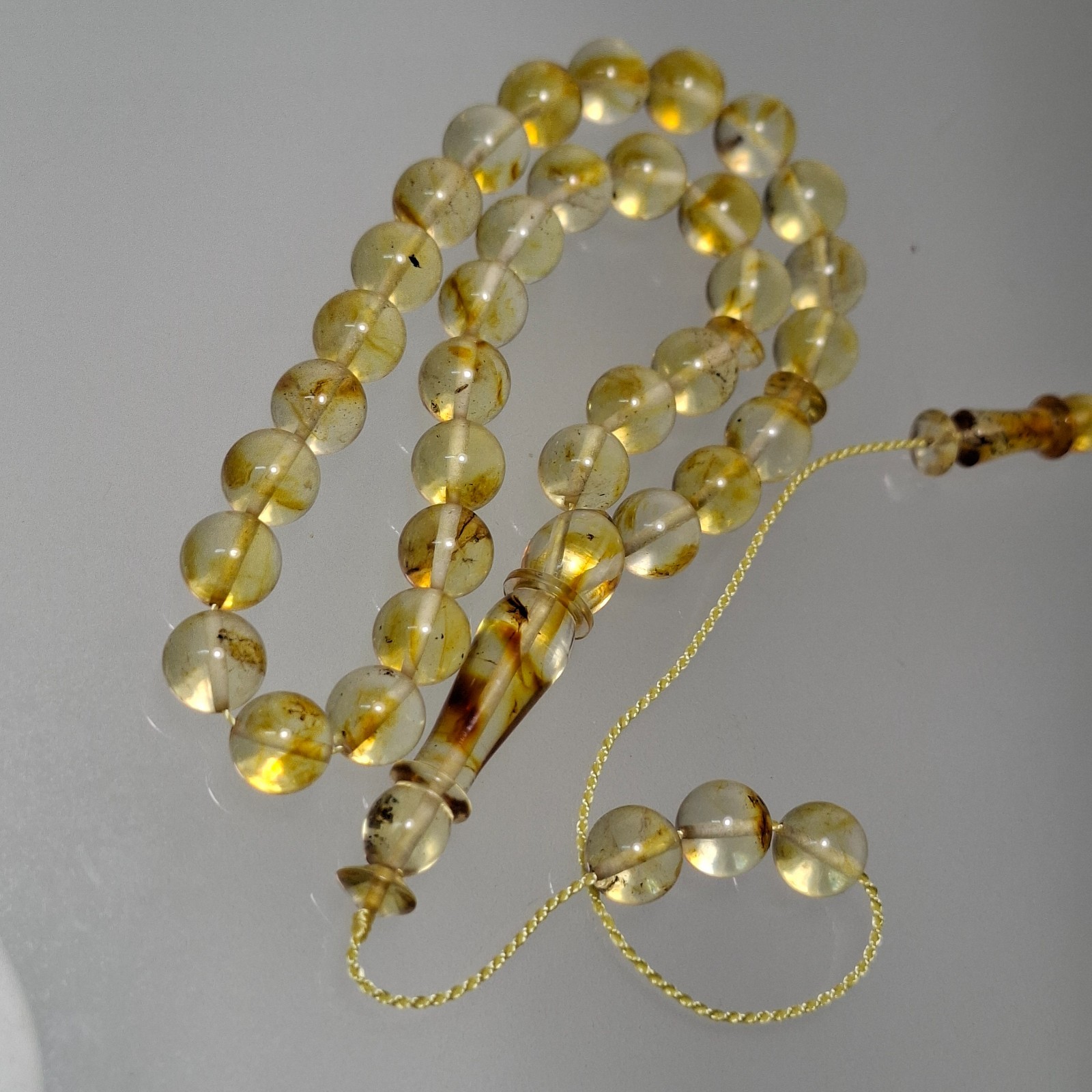 📿Amber Beads Rosary AMBER ROSARY Misbah Tasbih 33 round amber beads 15g 8.6mm