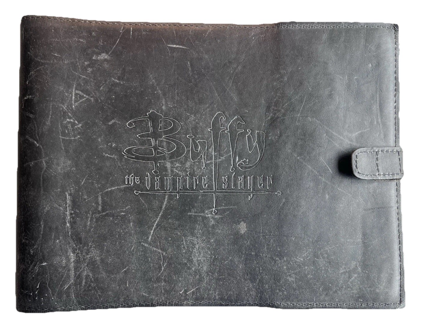 Sarah Michelle Gellar Signed LA Leather Bound Book Buffy The Vampire Map 2002