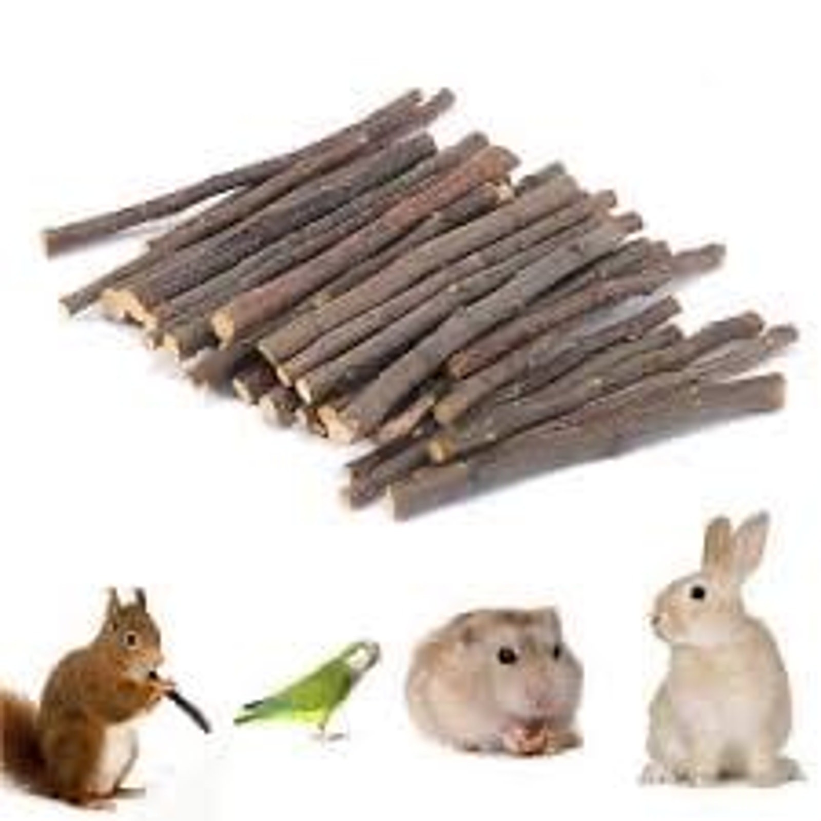 Apple Pear Wood Chew Sticks for Rabbits, Guinea Pigs & Small Pets • Natural 