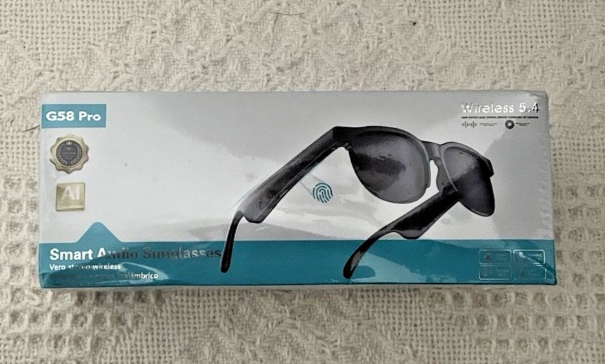 G58 Pro Smart Audio Sunglasses Wireless Bluetooth AI Recording Balanced Audio