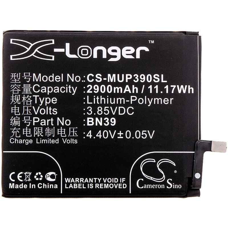 BATTERIE 2900mAh Type BN39 For Xiaomi Mi Play M1901F9T M1901F9E