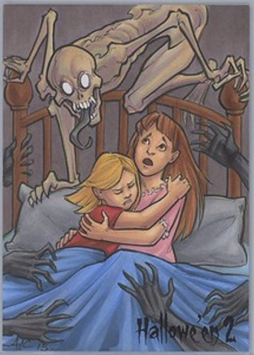 2015 Perna Studios Sketch Card Halloween 2 Clark