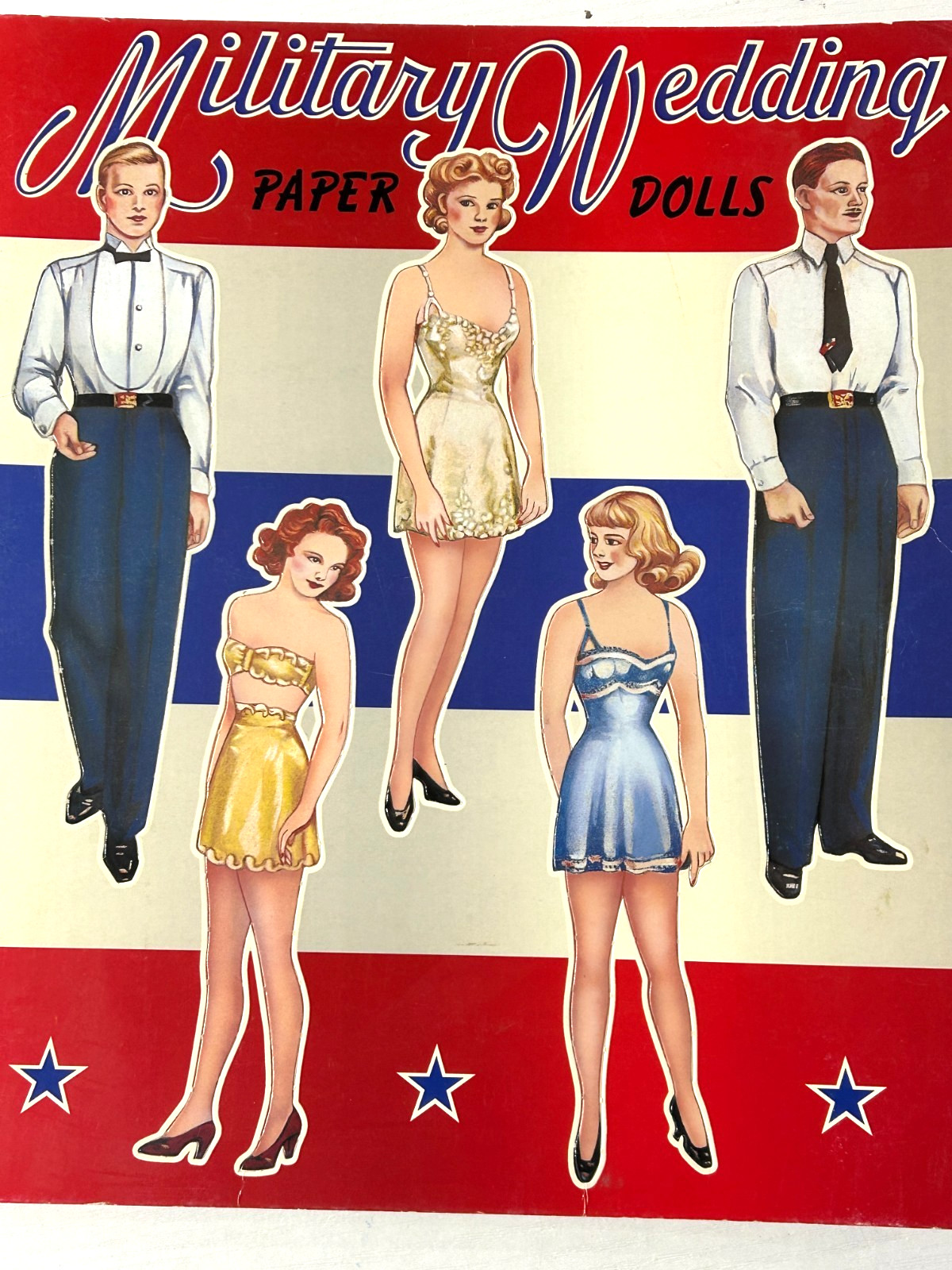 Paper Doll Book UNUSED Military Wedding 2001