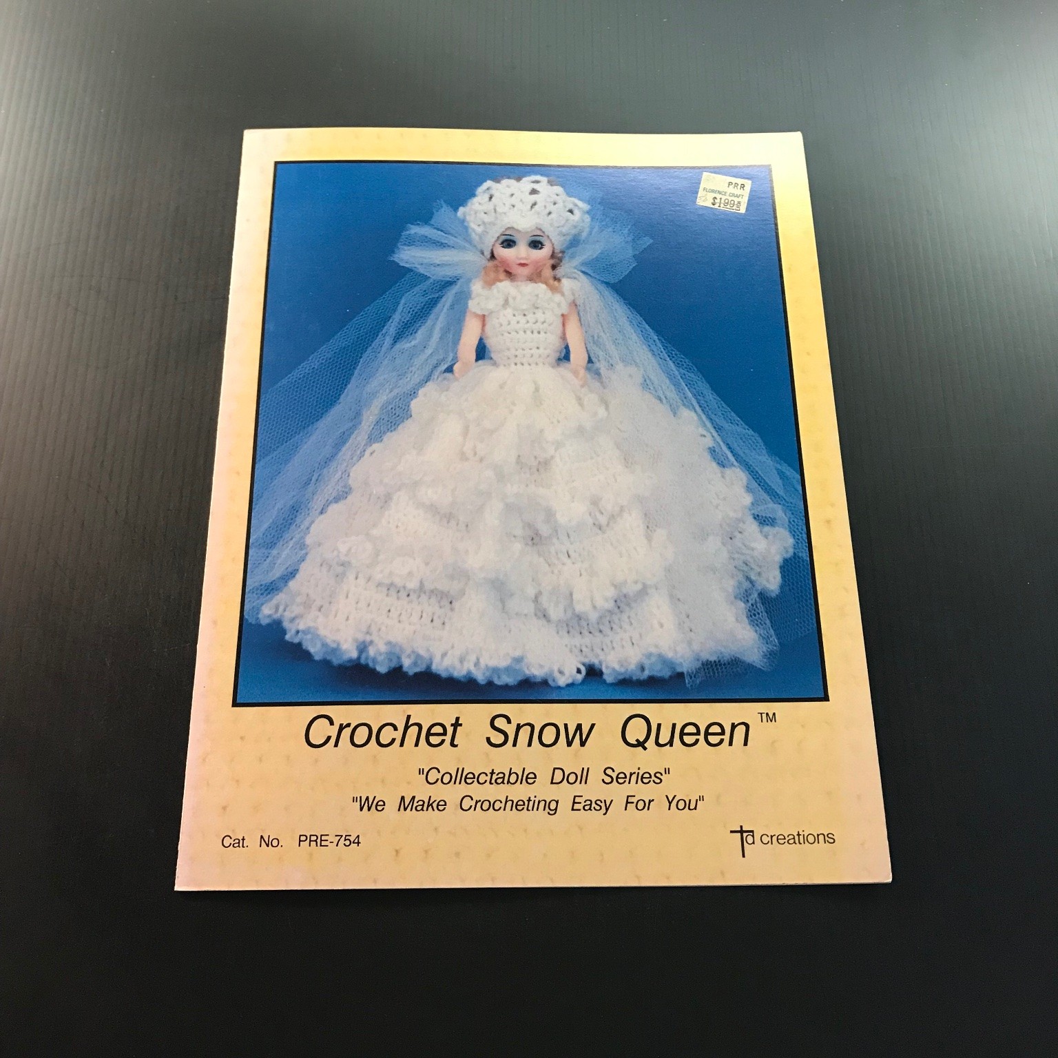 Crochet Snow Queen Doll Pattern TD Creations 1987 Collectable Doll Series