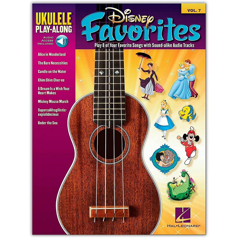Hal Leonard Disney Favorites - Ukulele Play-Along Vol. 7 Book/CD