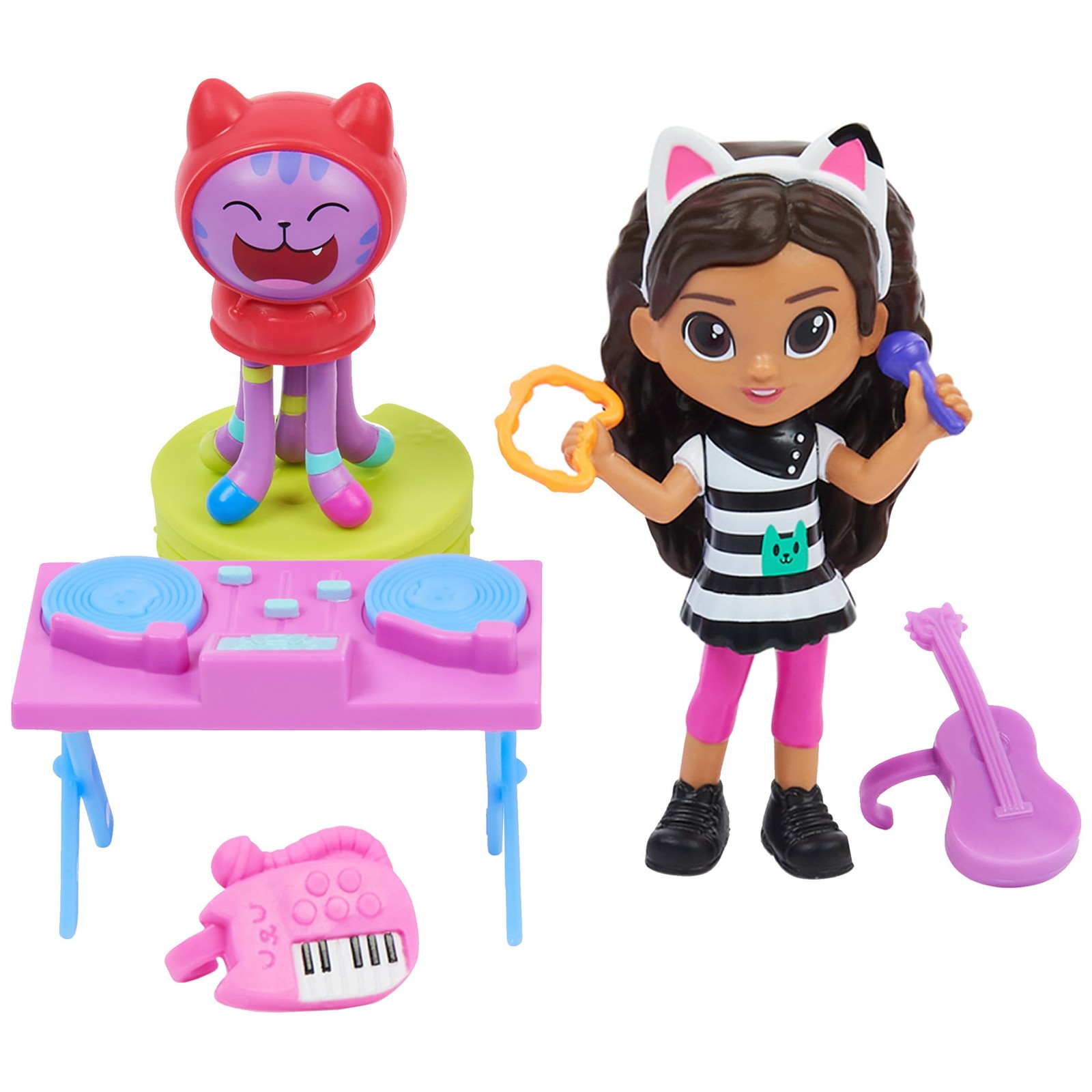 , Kitty Karaoke Set with 2 Figures, 2 , Delivery and Furniture Piece, Toys fo...