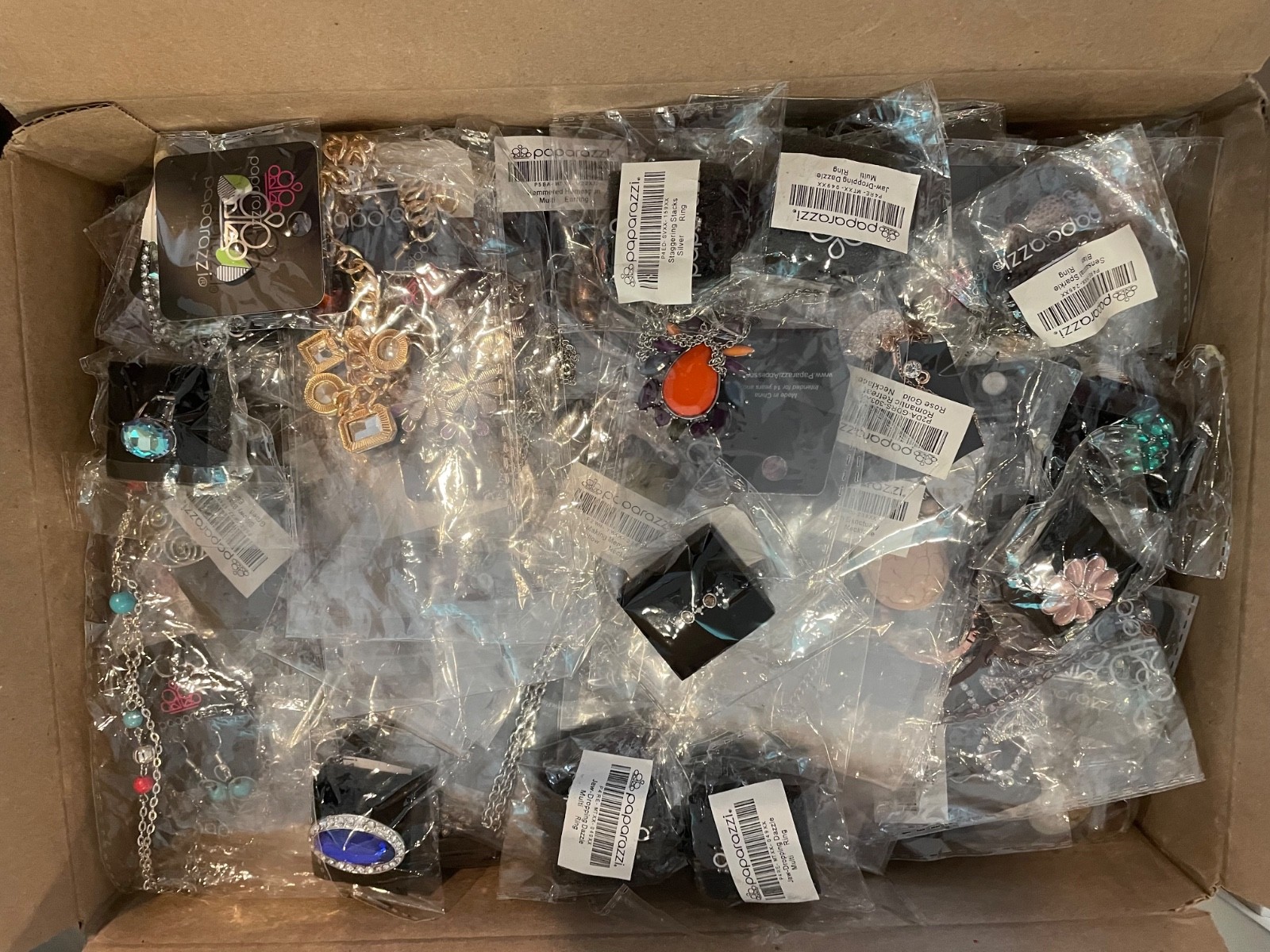Paparazzi Jewelry 100 Pieces Mixed Lot - All New in Packages