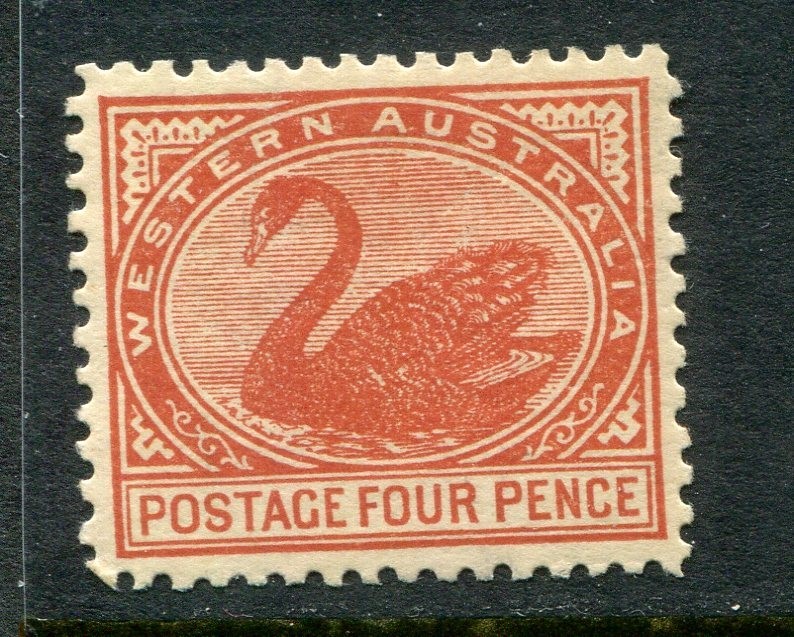 Australia Western Australia #93 Swan 4 P. [Mint Hinged]