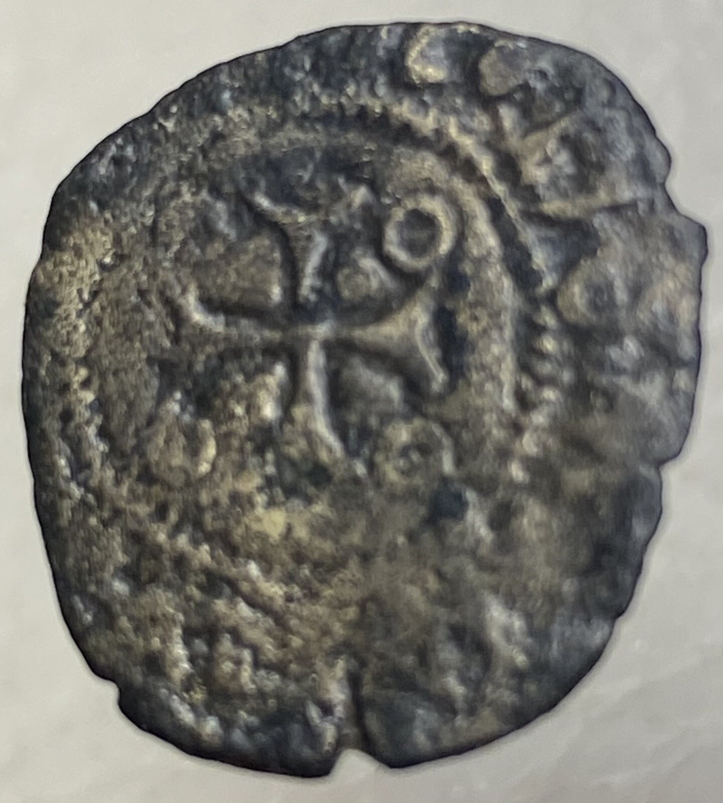 Very Rare Coin Kingdom of Navarre 1516-1556 Ferdinand Cornado Denier Medieval