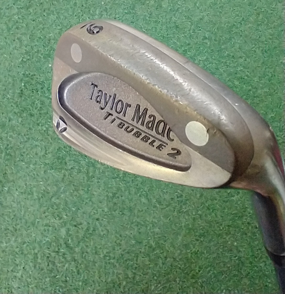 TAYLORMADE Ti BUBBLE 2 # 9 IRON RH 37.5" REGULAR FLEX GRAPHITE SHAFT - GOOD COND