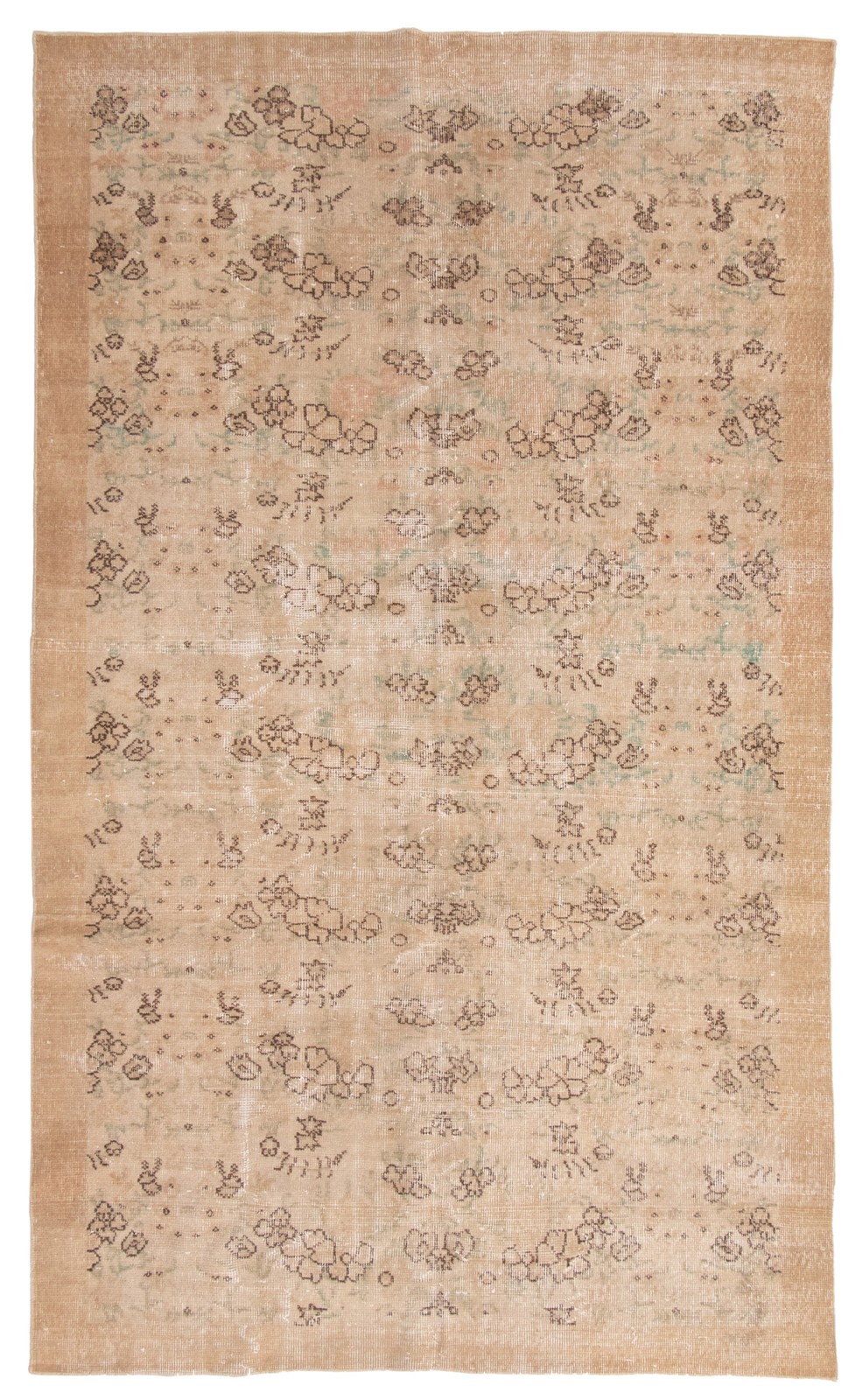 Traditional Vintage Hand-Knotted Area Rug 5'8" x 9'3" Oriental Wool Carpet