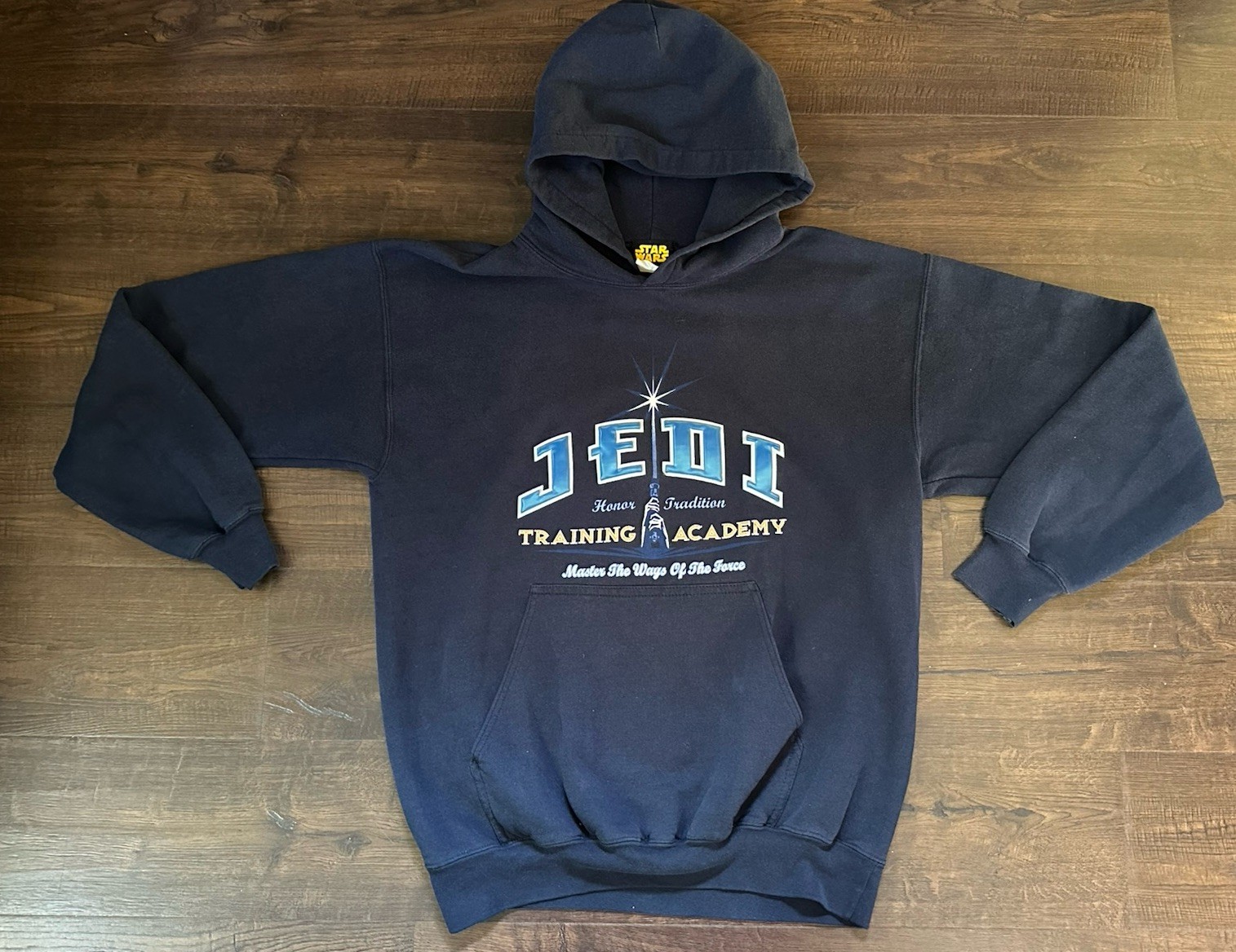 Vintage Star Wars Jedi Training Academy Sweatshirt, 2003 Disney Park Souvenir,M 