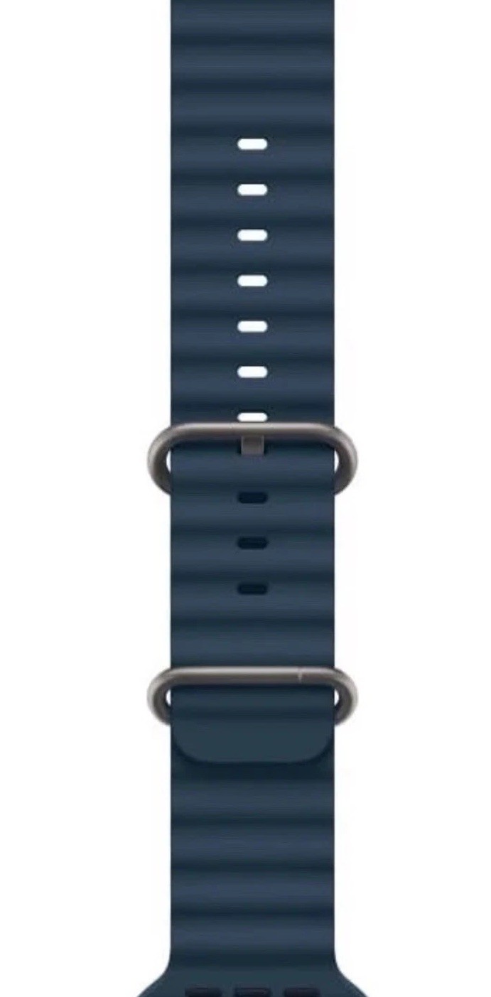 Genuine Apple Watch Ocean Band(49mm) Blue One Size for Apple Watch Ultra/Ultra2