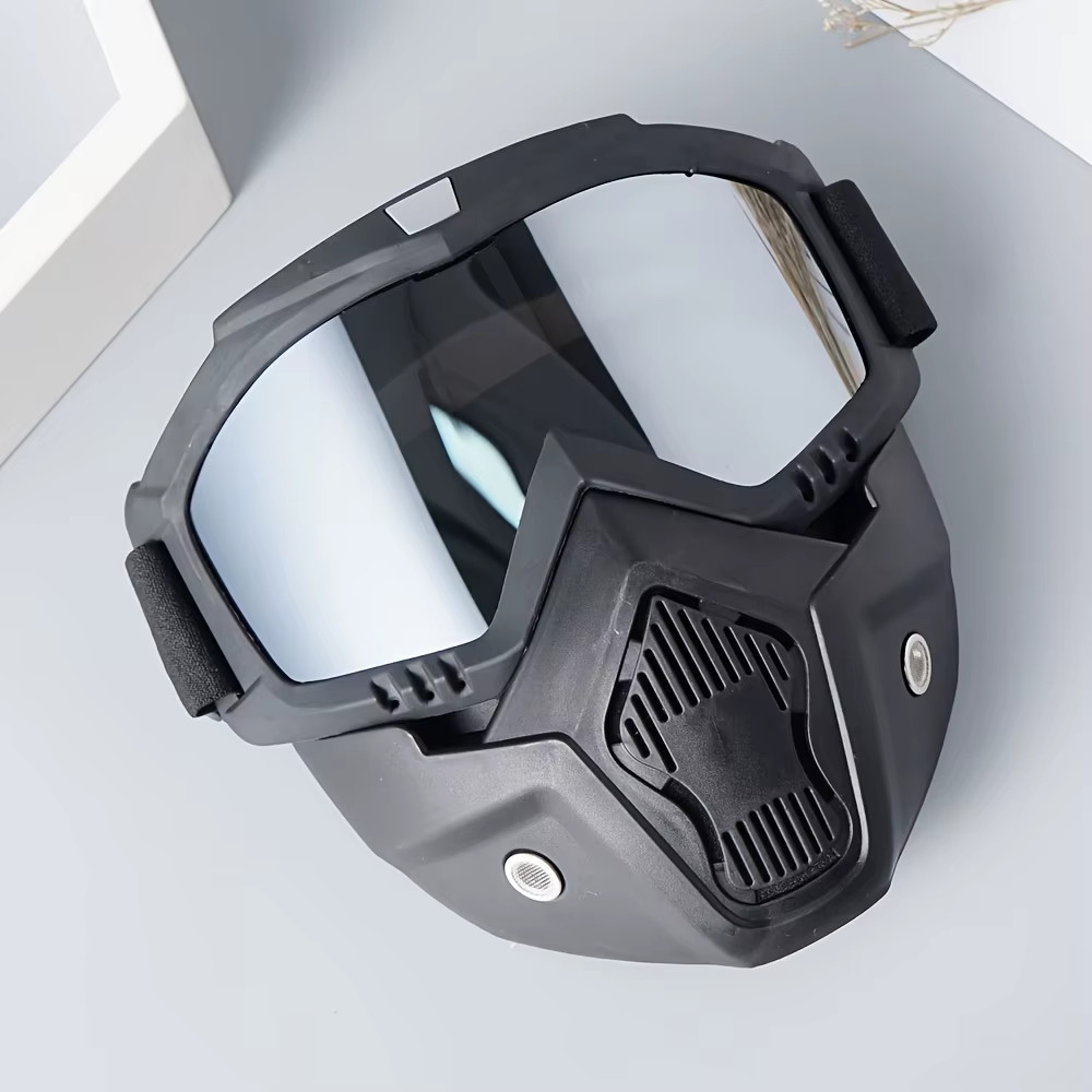 Tactical Full Face Helmet FAST ABS with Detachable Goggles & NVG Bracket, Airsof