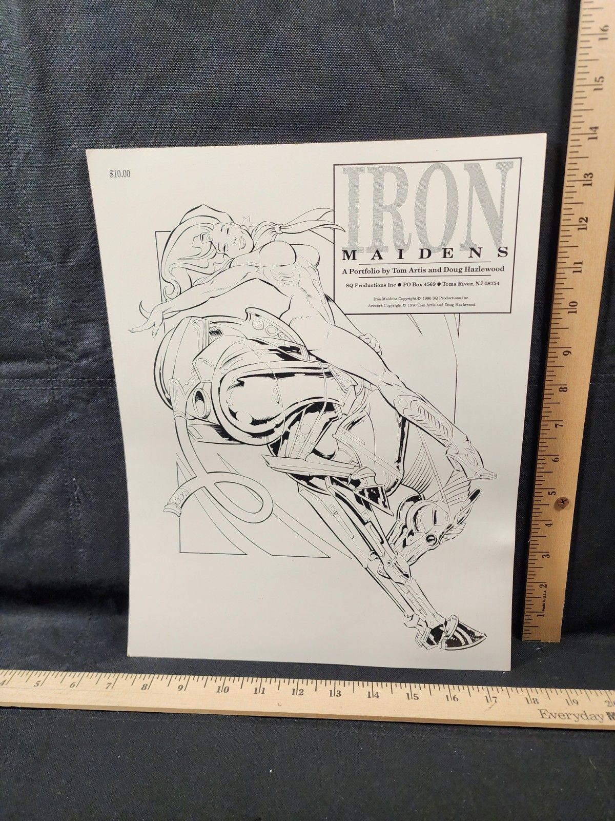 1990 IRON MAIDENS Art Portfolio/Prints Tom Artis/Doug Hazelwood 8 Total Sheets 