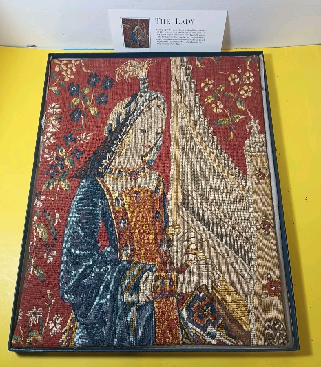 Lady and the Unicorn French Jacquard Tapestry – Cluny Museum – Limited Ed. +Box 