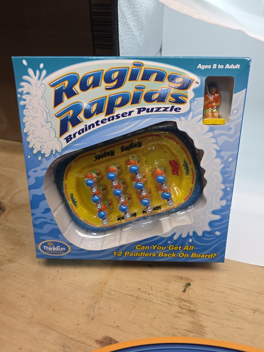 Raging Rapids Brainteaser Puzzle Board Game (ThinkFun, 2003) Complete Game, 8+