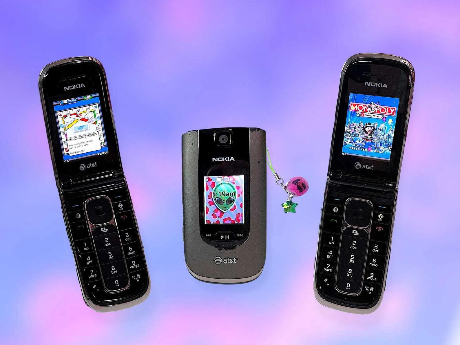 Vintage Y2K Nokia Mobile Flip Phone.GAMES!