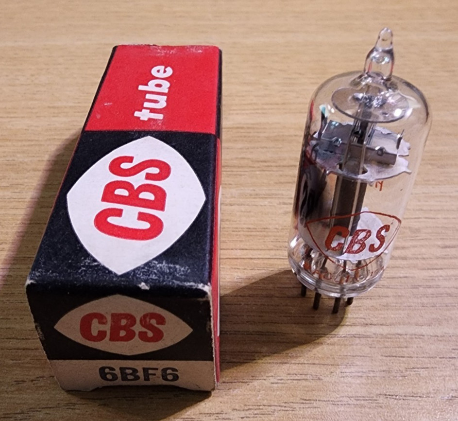 6BF6 CBS Diode High-Mu Triode Vacuum Tube NOS - TESTED